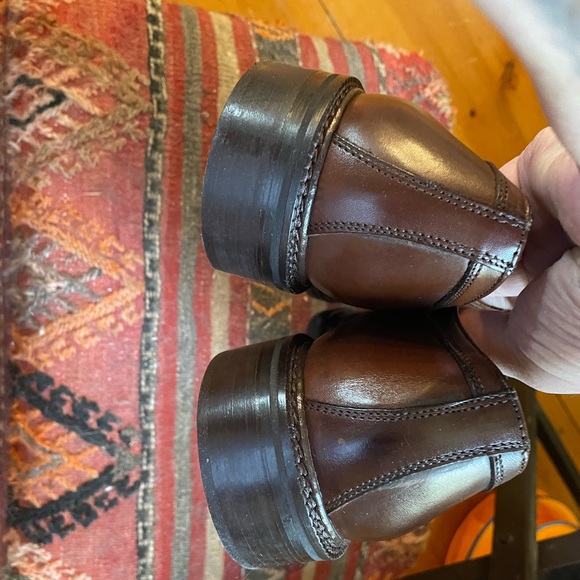 NIB $375 Bruno Verri All leather Hand Crafted brown derby Italy big Sale 50%more - Picture 2 of 13